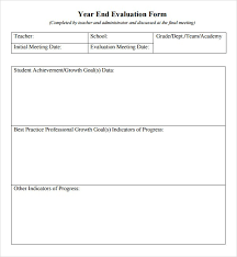 Teacher Evaluation Form Preschool Curriculum Vitae Cv