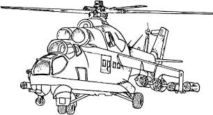 Helicopter coloring page for kids. Helicopter Coloring Page