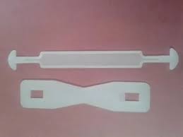 white carton box top plastic handles at