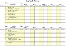 11 free sle workout log templates