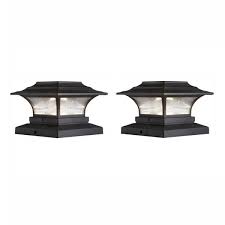 bronze outdoor integrated led deck post