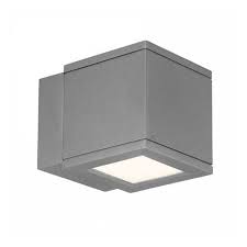 Rubix 2505 Up Down Outdoor Wall Sconce By Wac Lighting Ws W2505 Al