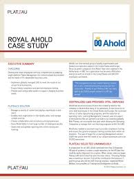 Case Study Royal Ahold   Educational Technology   Technology