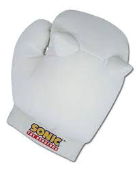 Amazon.com: GE Entertainment Sonic the Hedgehog Knuckles White Plush Gloves  (GE-8807) : Toys & Games