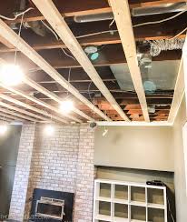 replacing a basement drop tile ceiling