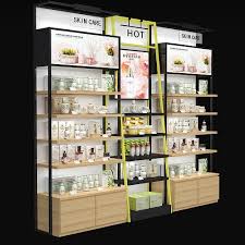 cosmetic and makeup display wall unit 6