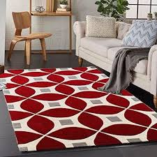 for home red modern hand tufted carpets