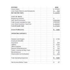 Contribution Income Statement Template Best Template Collection