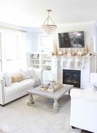 white gold living room tree