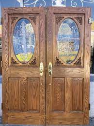 Double Entry Doors With Acid Etched