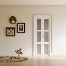 Mdf White Finished Closet Bi Fold Door