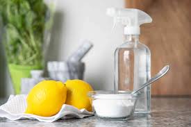 cleaning naturally with lemons vinegar