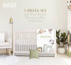 Baby Jungle Animals Crib Bedding Set