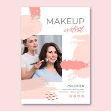 makeup flyer vectors ilrations