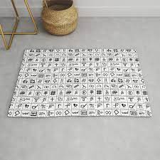 hobo code rug by thin line studio