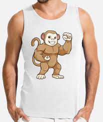 monkey bodybuilder bodybuilding t shirt