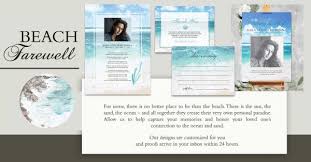 Cards can be shared and never expire. Share A Memory Cards Beach Funeral Memorial Celebration Template