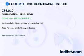 icd 10 cm diagnosis code z86 010