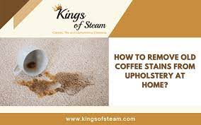 remove old coffee spill on couch