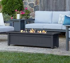 Rectangle Propane Fire Pit Table