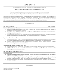 Corporate Finance Resume