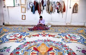 traditional hand woven carpet and tips
