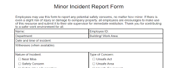 an employee incident report