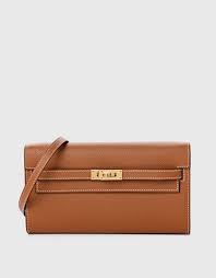 kelly to go epsom leather long wallet