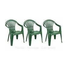 Green Plastic Garden Chairs