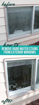 I water my lawn with very hard water in a very windy area. How To Get Hard Water Build Up Off Of Windows Cleaning Tips And Tricks Remove Cloudy Haze From Glass Vinegar Cleaning Hard Water Stain Remover Cleaning Hacks