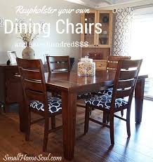 reupholster your dining chairs and save