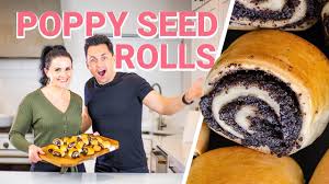 quick poppy seed rolls video momsdish