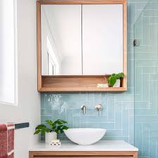 bathroom timber mirror cabinet