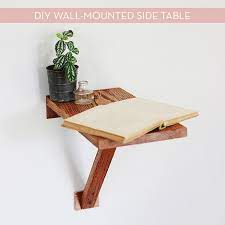 Easy Diy Wall Mounted Side Table