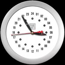 Wall Clock 24 Hours Karandash