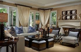 brown and blue interior color schemes