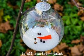 Melted Snowman Ornament It All