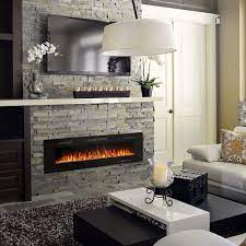 Thin Wall Mounted Electric Fireplace