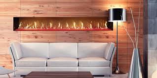 Single Sided Linear Gas Fireplace