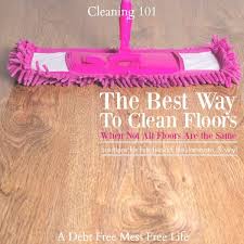 the correct way to clean floors