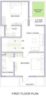 20x40 Duplex Floor Plan 800sqft West