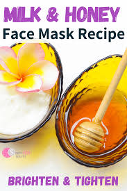 milk and honey homemade face mask for