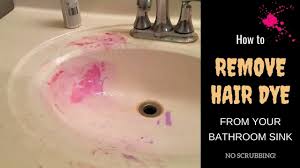 how to remove hair dye stains from