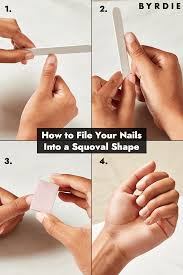 how to file squoval nails for your most