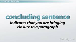 concluding sentence overview