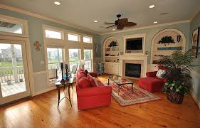 living rooms with hardwood floors