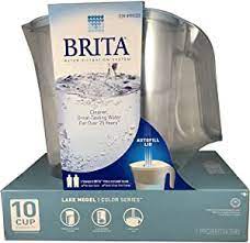 Use a water bottle cleaning brush, hot water and dish soap. Amazon Com Brita Lake Model Color Series Blue 10 Cup Pitcher Carafes Pitchers