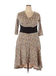 Details About Effies Heart Women Brown Casual Dress 1x Plus