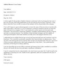 High School Athletic Director Cover Letter Athlete Best Of Job