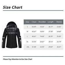 Wantdo Womens Mountain Jacket Winter Hooded Windproof Fleece Lined Outdoor Ski Jacket Black X Large